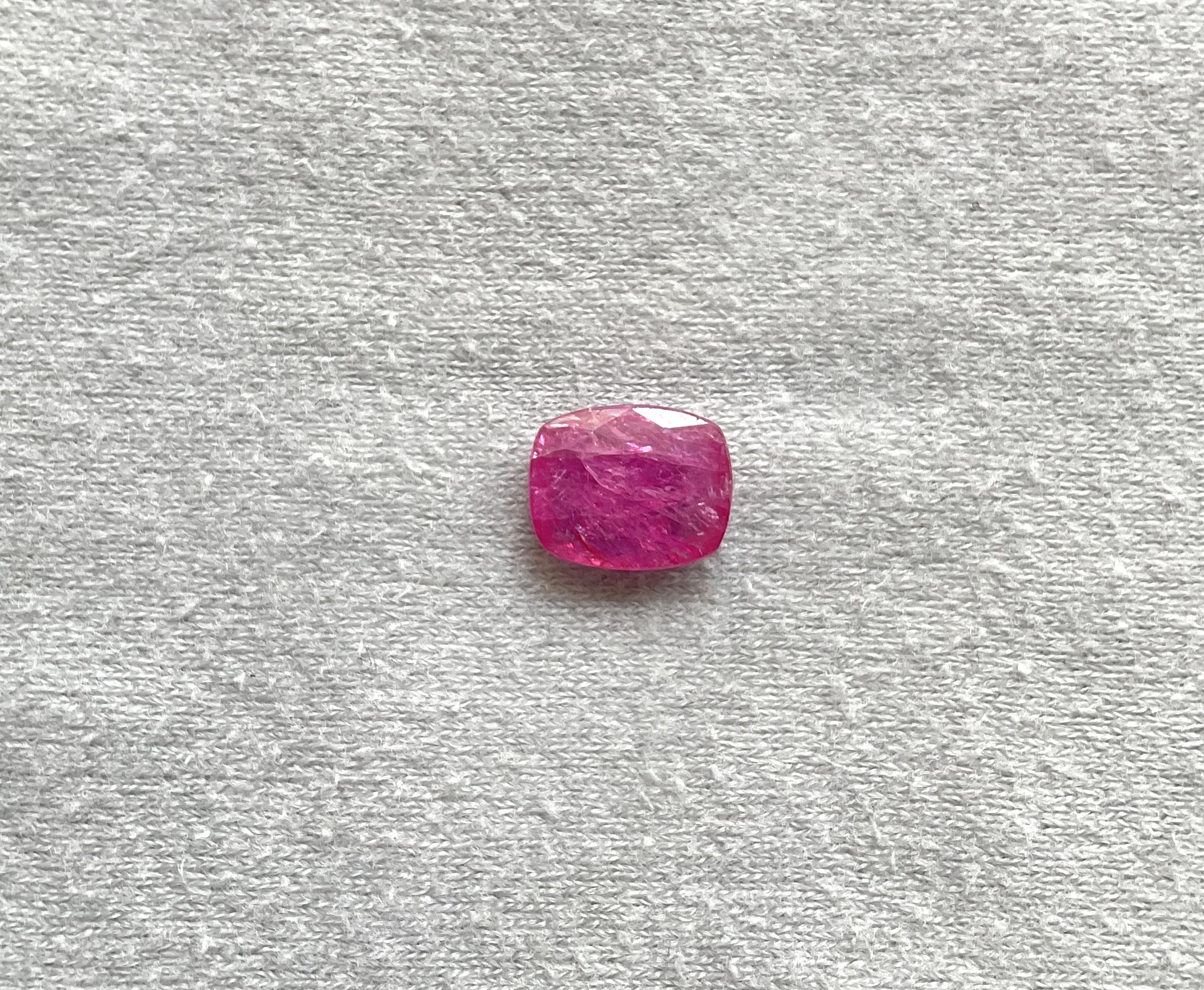 Rubí de Mozambique certificado de 3.58 quilates Piedra tallada facetada en cojín Sin calor Natural

Peso: 3,58 quilates
Tamaño: 10,5x8,5x3 MM
Piezas: 1
Forma: Piedra facetada talla cojín