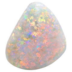 Certified 35.94 Carat White Australian Opal