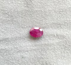 Certified 3.60 Carats Mozambique Ruby Oval Faceted Cut stone No Heat Natural Gem