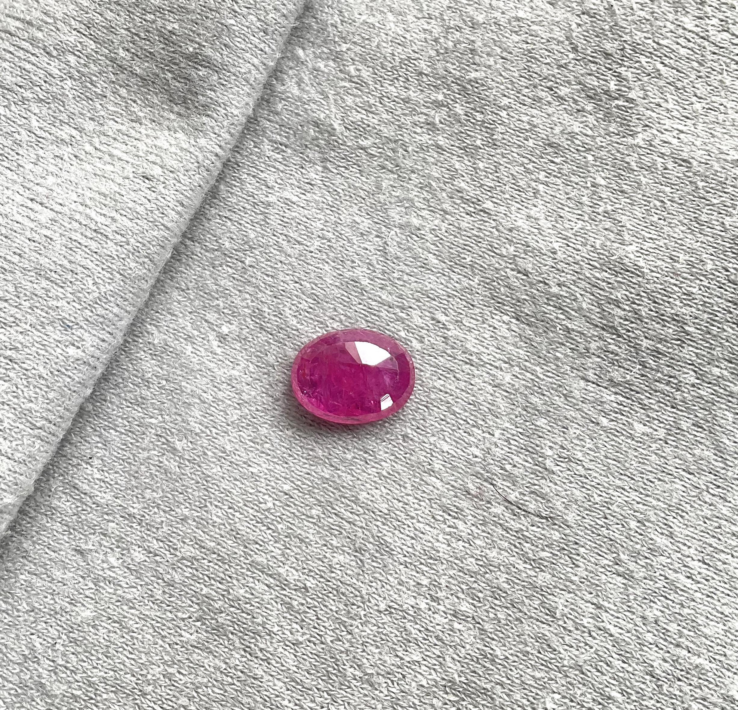 As we are auction partners at Gemfields, we have sourced these rubies from winning auctions and had cut them in our in house manufacturing responsibly.

Weight: 3.66 Carats
Size: 11x8.5x3.5 MM
Pieces: 1
Shape: Faceted oval Cut stone