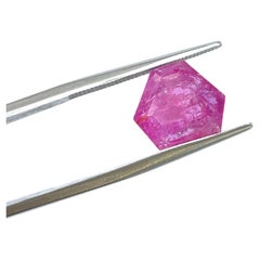 Certified 3.72 Carats Mozambique Ruby Fancy Faceted Cutstone No Heat Natural Gem