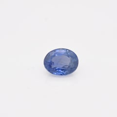 Certified 3.85 Carat Ceylon Sri Lanka Oval Blue Sapphire