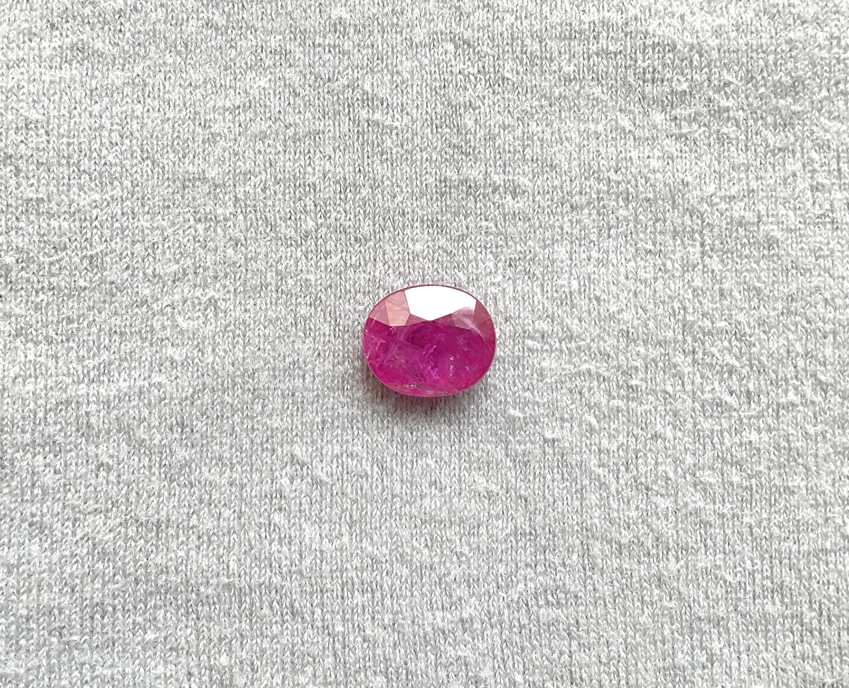 Certified 3.95 Carats Mozambique Ruby Oval Faceted Cut stone No Heat Natural Gem

Weight: 3.95 Carats
Size:  10.5X9X4 MM
Pieces: 1
Shape: Faceted Oval cut stone