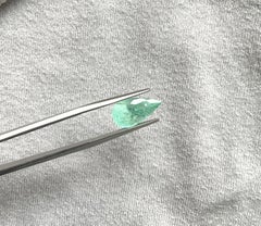 Certified 3.99 Carats Green Paraiba Tourmaline Pear Cut Stone for Fine Jewelry