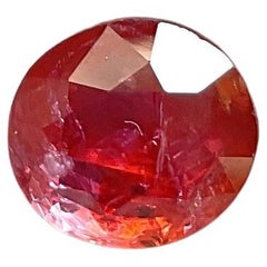 Certified 4.09 Carats Mozambique Ruby Round Faceted Cutstone No Heat Natural Gem
