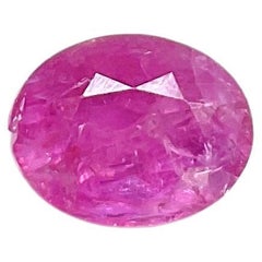 Certified 4.10 Carats Mozambique Ruby Oval Faceted Cut stone No Heat Natural Gem Certified 4.10 Carats Mozambique Ruby Oval Faceted Cut stone No Heat Natural Gem