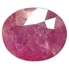 Certified 4.11 Carats Mozambique Ruby Oval Faceted Cut stone No Heat Natural Gem