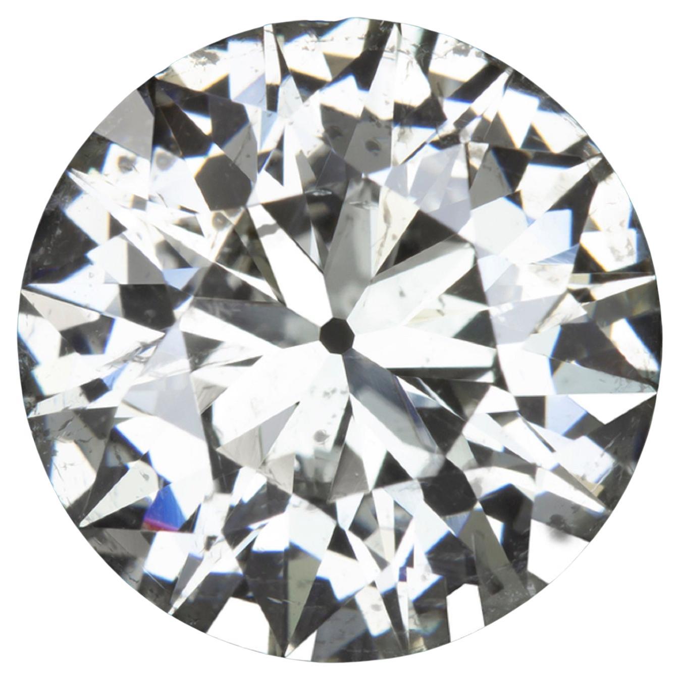 Zertifizierter Platinring mit 4,13 alten europäischen Diamanten