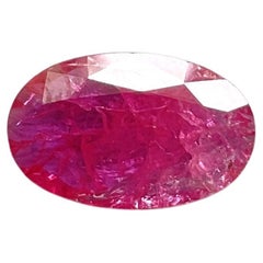 Certified 4.20 Carats Mozambique Ruby Oval Faceted Cut stone No Heat Natural Gem