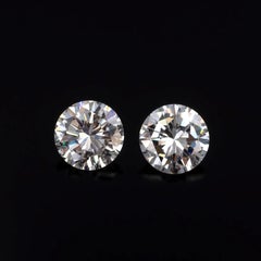 Certified 4.51 Carat Brilliant Cut Diamond 18-Karat Gold Earring Studs
