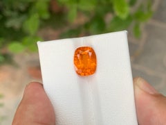 Certified 4.55 Carat Natural Loose Spessartite Garnet