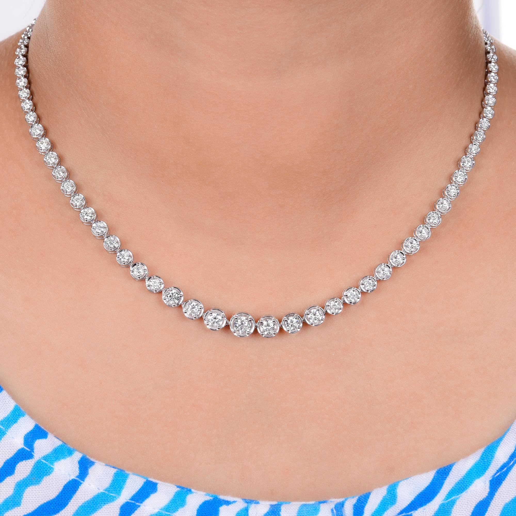 Celebrate this festive season with a touch of pure brilliance. Our 18K gold diamond choker 
necklace is more than jewelry — it’s a statement of timeless elegance. Handcrafted in solid 
18-karat gold and set with brilliant-cut natural diamonds, it