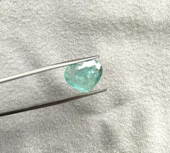 Certified 4.72 Carats Blue Paraiba Tourmaline Heart Cut Stone for Fine Jewelry