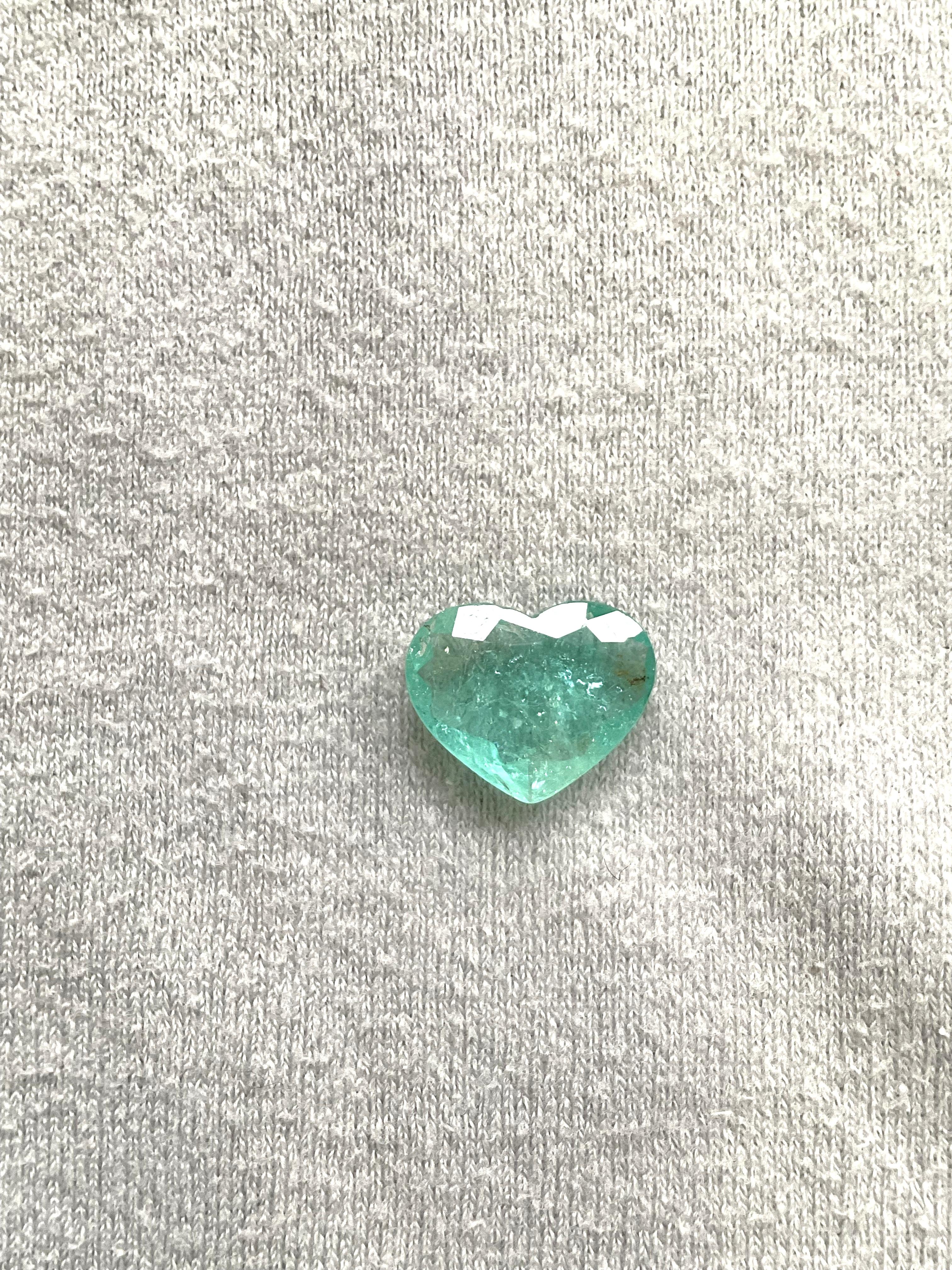 Certified 4.72 Carats Blue Paraiba Tourmaline Heart Cut Stone for Fine Jewelry In New Condition For Sale In Jaipur, RJ