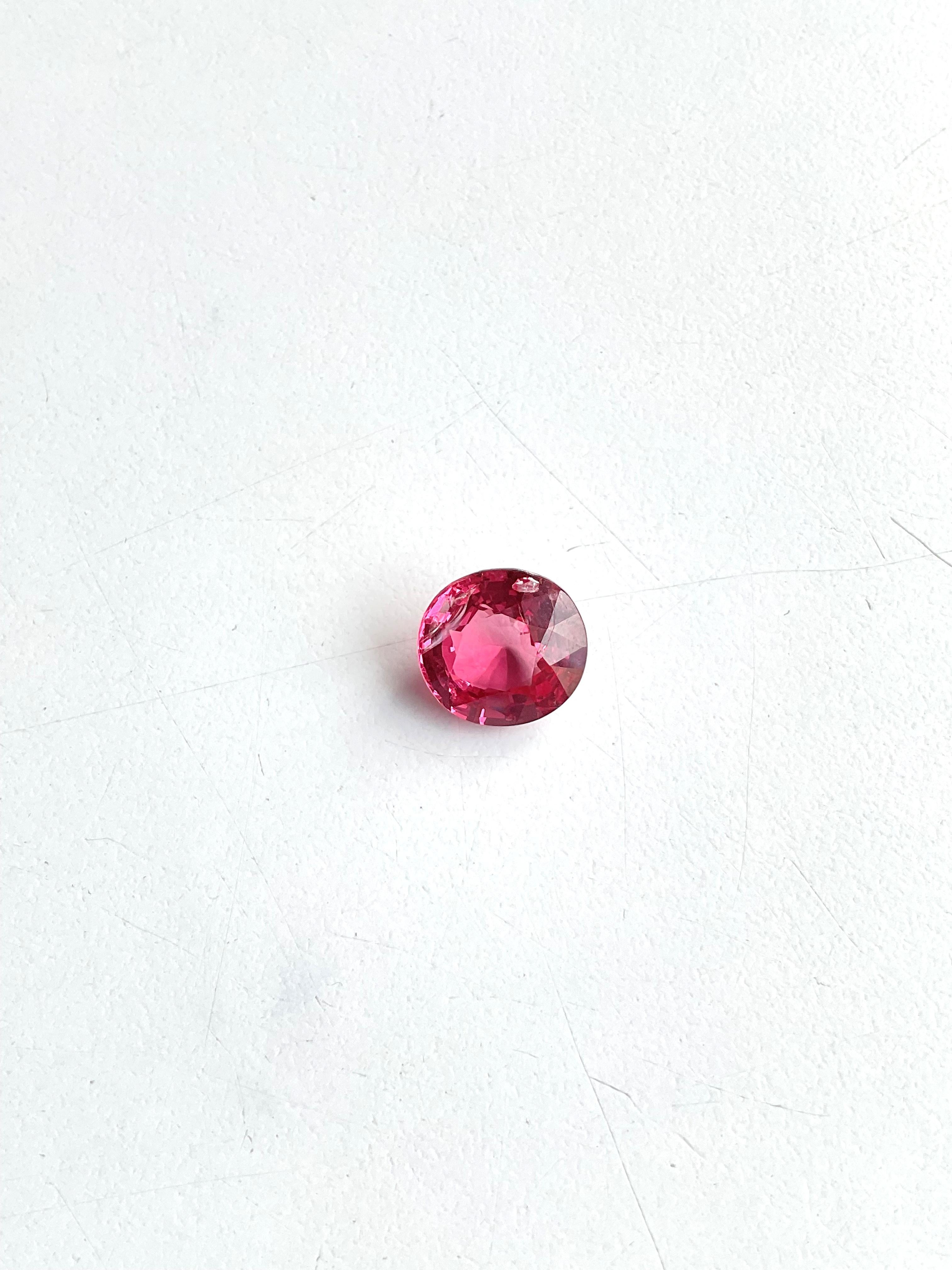 Certified 5.00 Carats Tanzania Pink Spinel Top Quality Cut stone Natural Gems For Sale 5