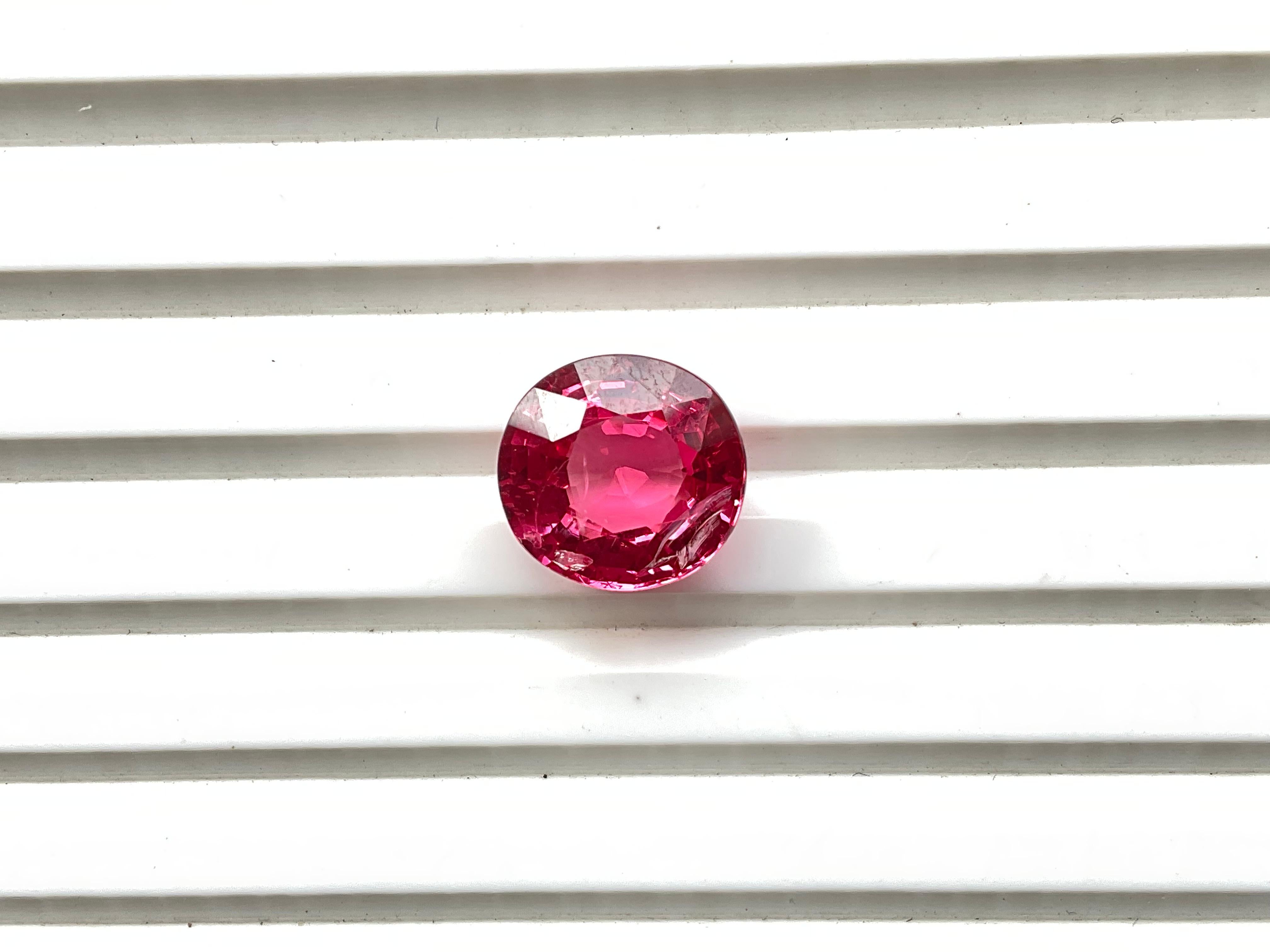 Certified 5.00 Carats Tanzania Pink Spinel Top Quality Cut stone Natural Gems In New Condition For Sale In Jaipur, RJ