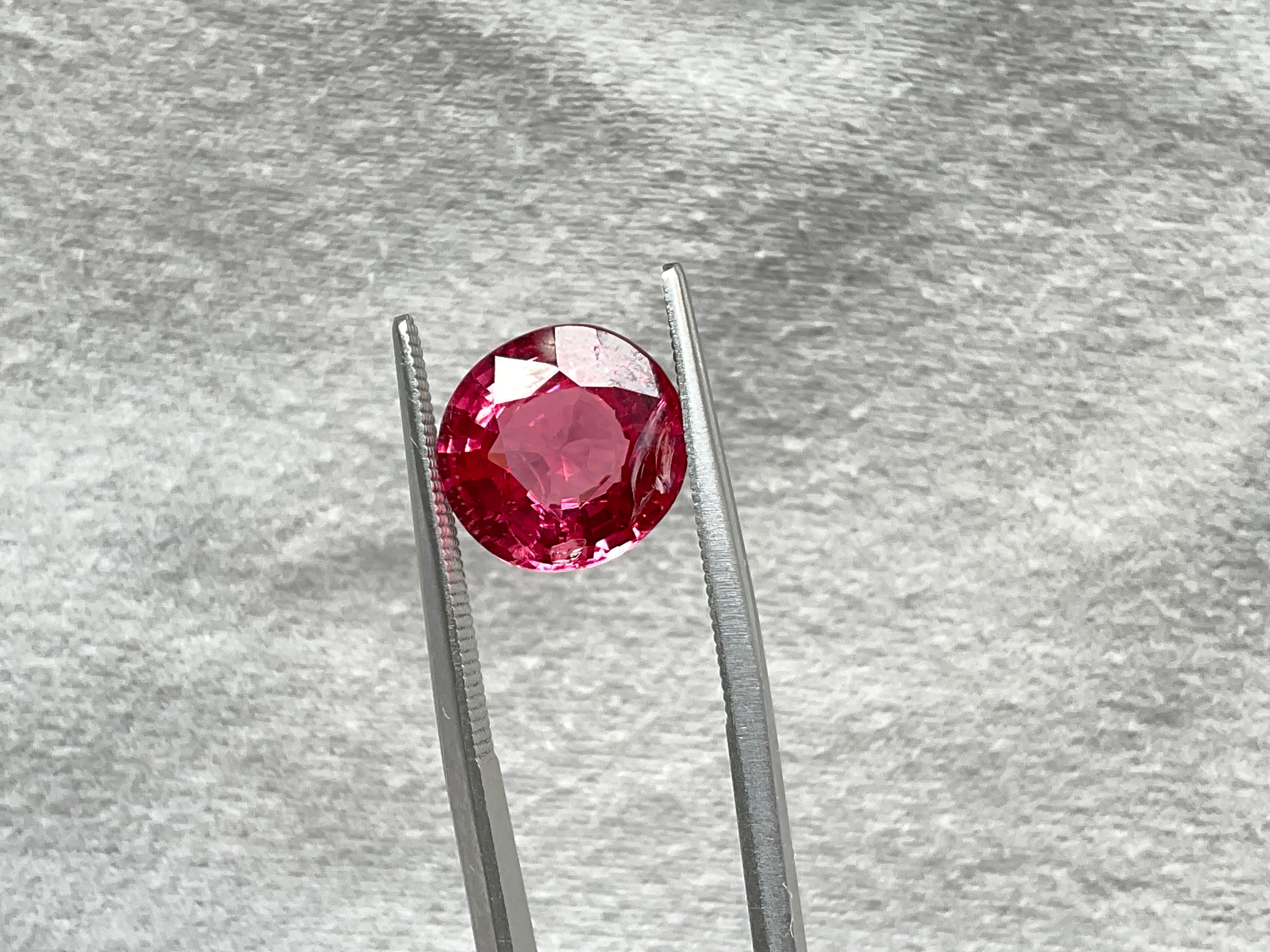 Certified 5.00 Carats Tanzania Pink Spinel Top Quality Cut stone Natural Gems For Sale 3