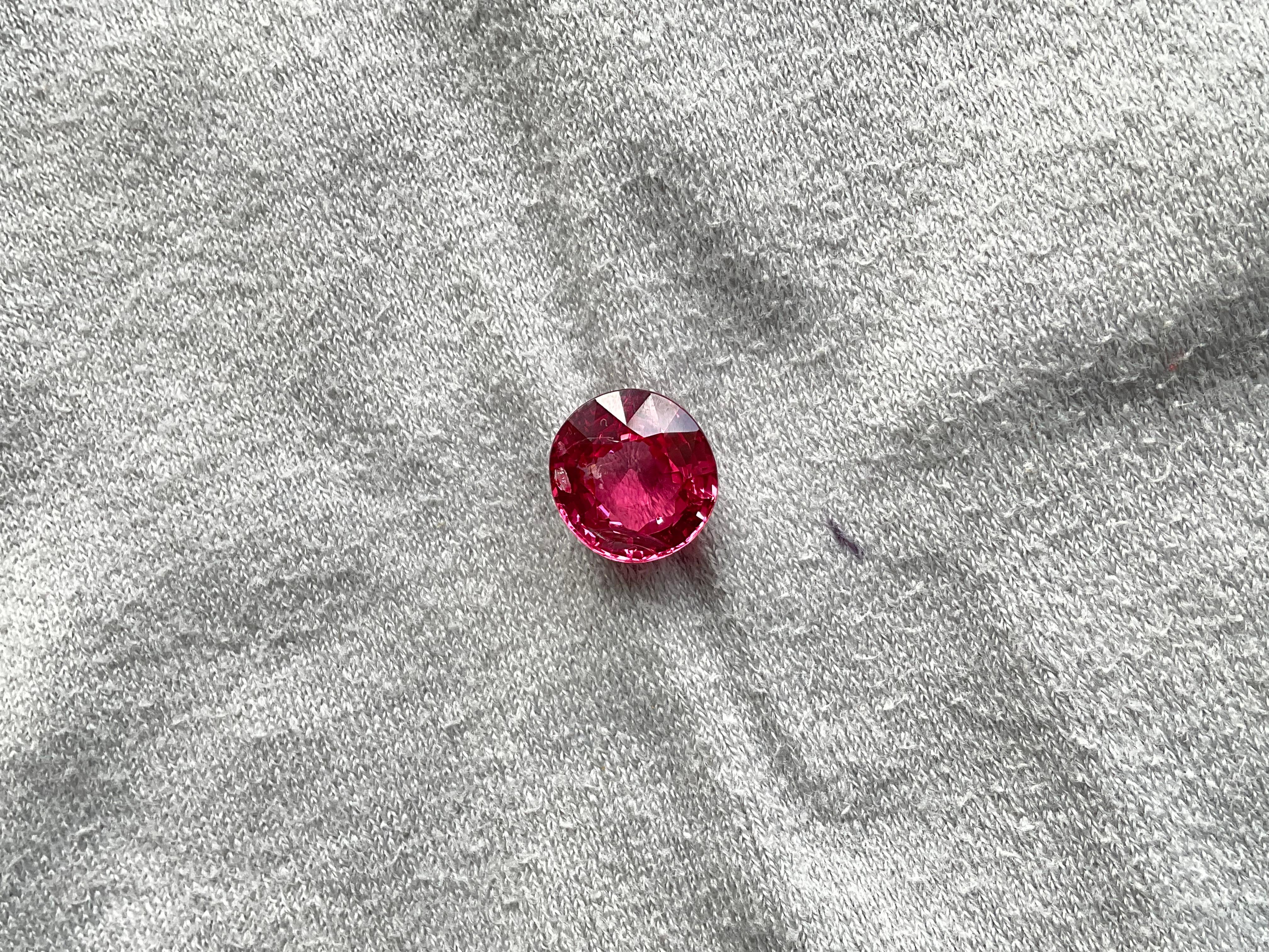 Certified 5.00 Carats Tanzania Pink Spinel Top Quality Cut stone Natural Gems For Sale 4