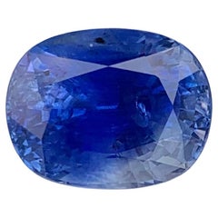 Certified 5.24 Carat Natural Loose Sapphire Cushion Shape Gemstone
