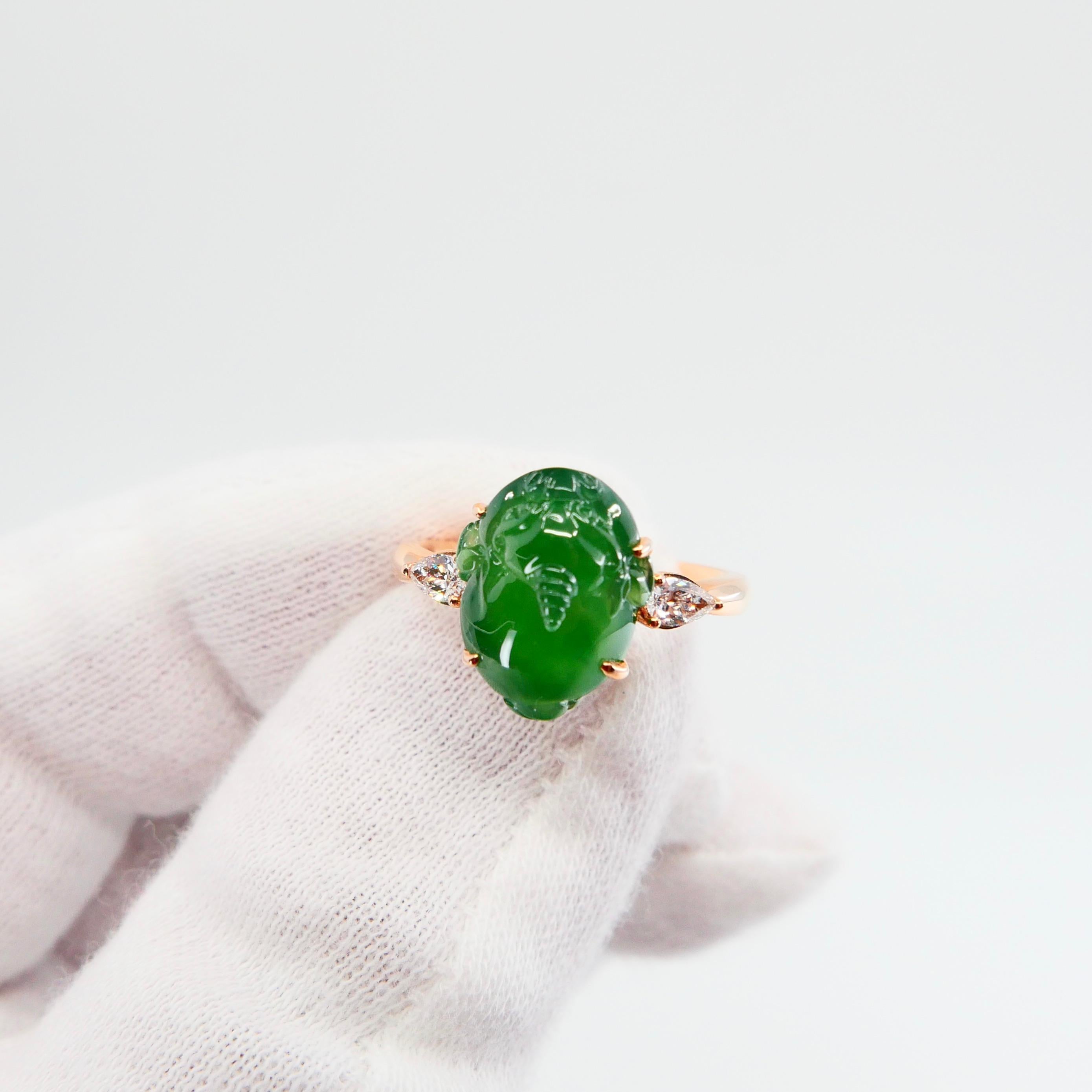 jade and diamond ring