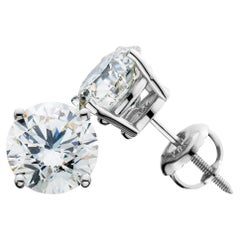 Zertifizierte 6 Karat CVD Lab Grown Diamant J, VS1 Reinheit 14K Weißgold Ohrstecker