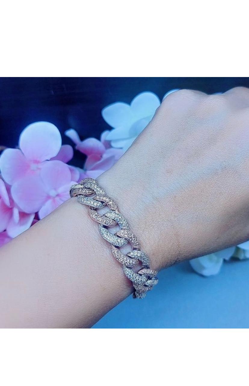 Armband aus 18 Karat Gold mit zertifizierten 6,00 Karat Diamanten im Angebot 2