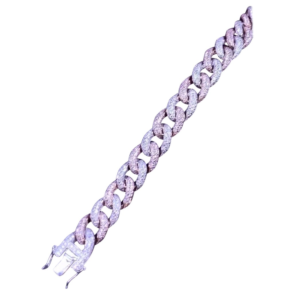 Bracciale in oro 18K con diamanti certificati da 6,00 carati