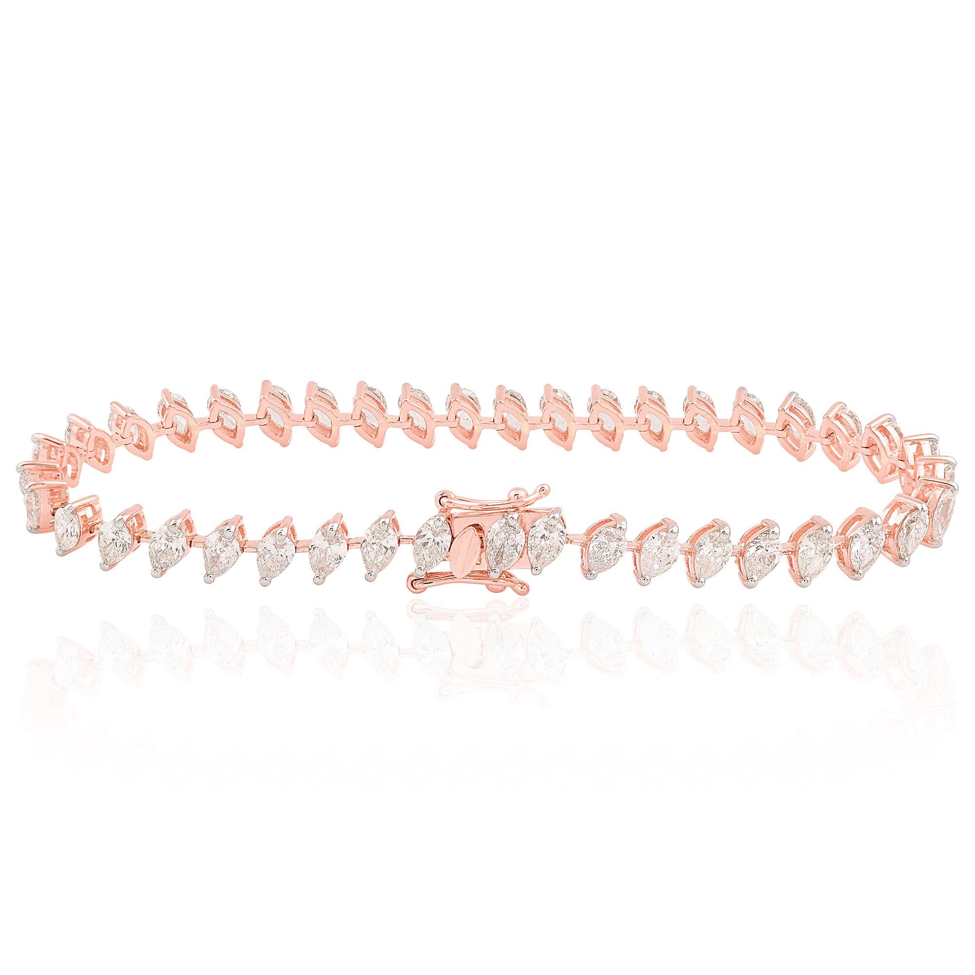 Crafted with the utmost precision and attention to detail, this bracelet exemplifies fine craftsmanship. The setting is meticulously crafted to ensure the diamond is held securely in place while allowing maximum light to enter and illuminate the