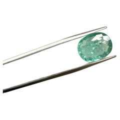 Certified 6.15 Carats Blue Paraiba Tourmaline Oval Cut Stone for Fine Jewelry