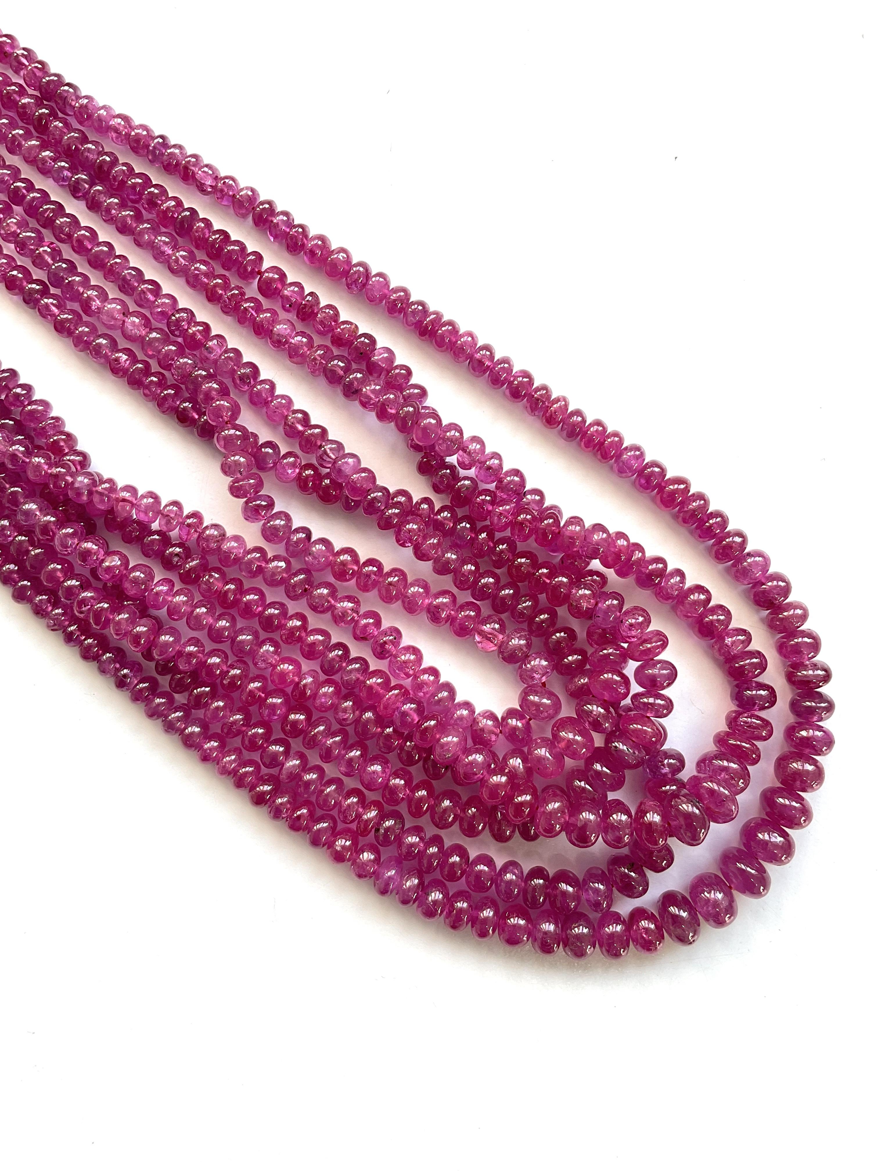 Women's or Men's Certified 620.66 Carats Burma Ruby Top Quality Beads For Jewellery Natural Gems For Sale