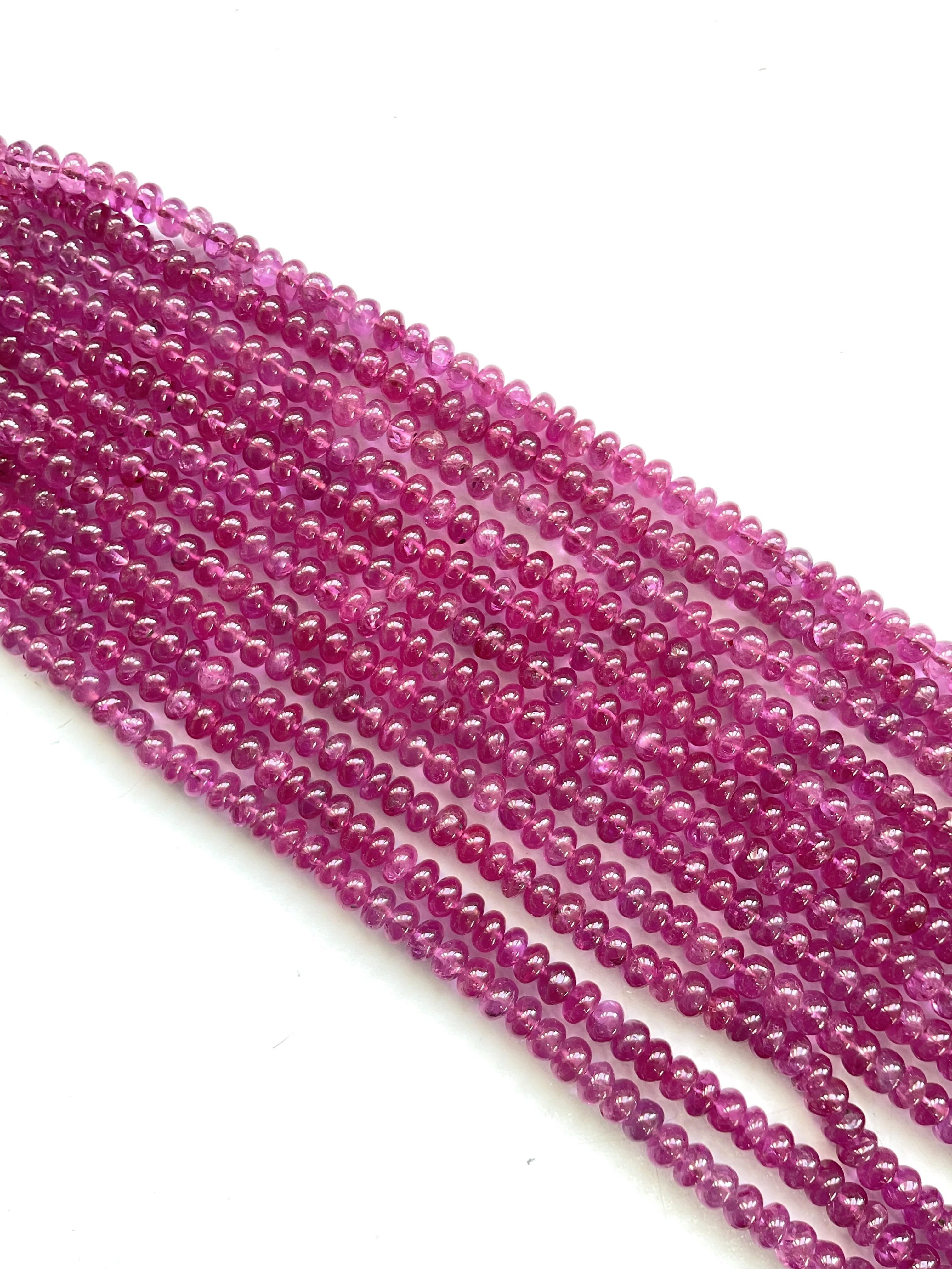 Certified 620.66 Carats Burma Ruby Top Quality Beads For Jewellery Natural Gems For Sale 2