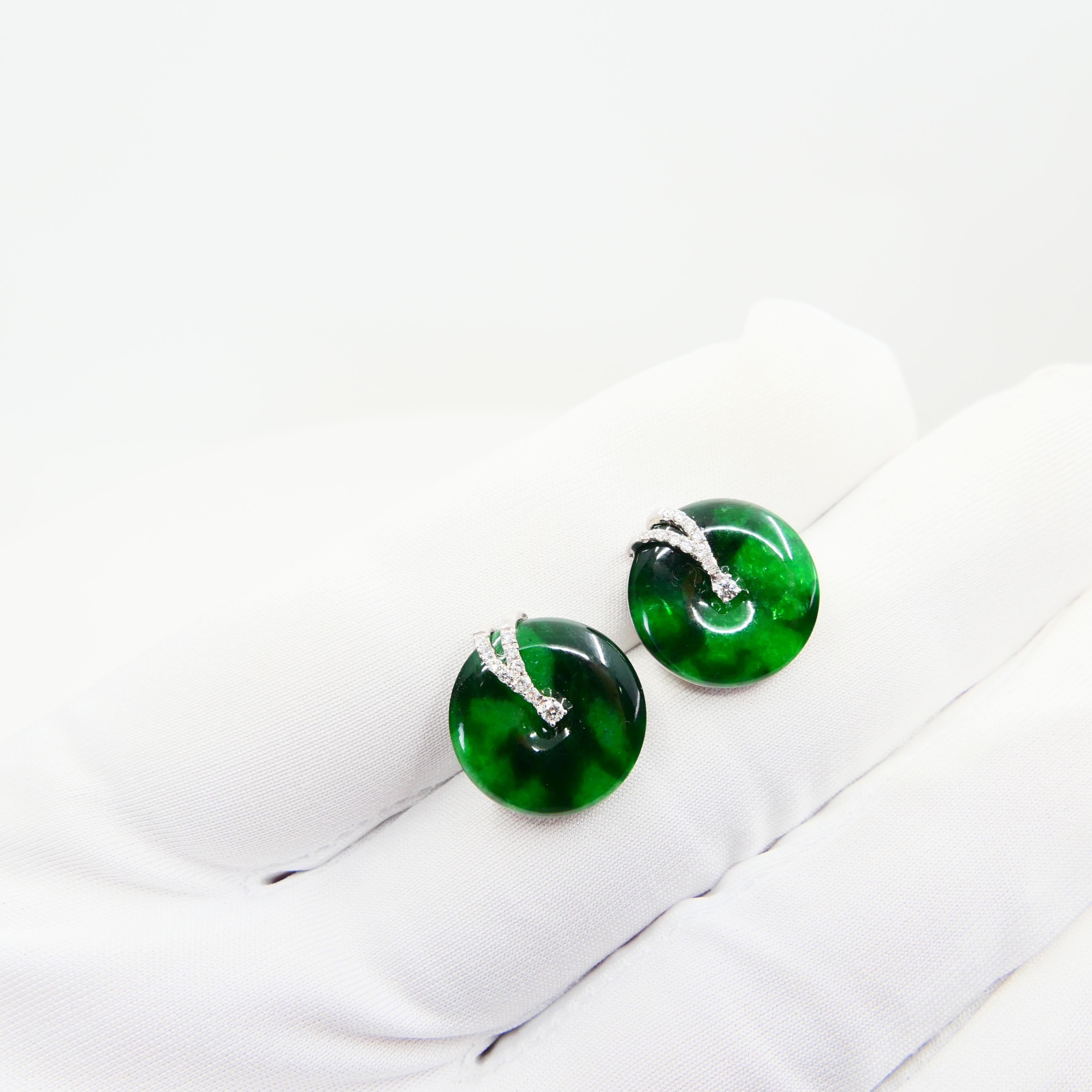 jade green earrings