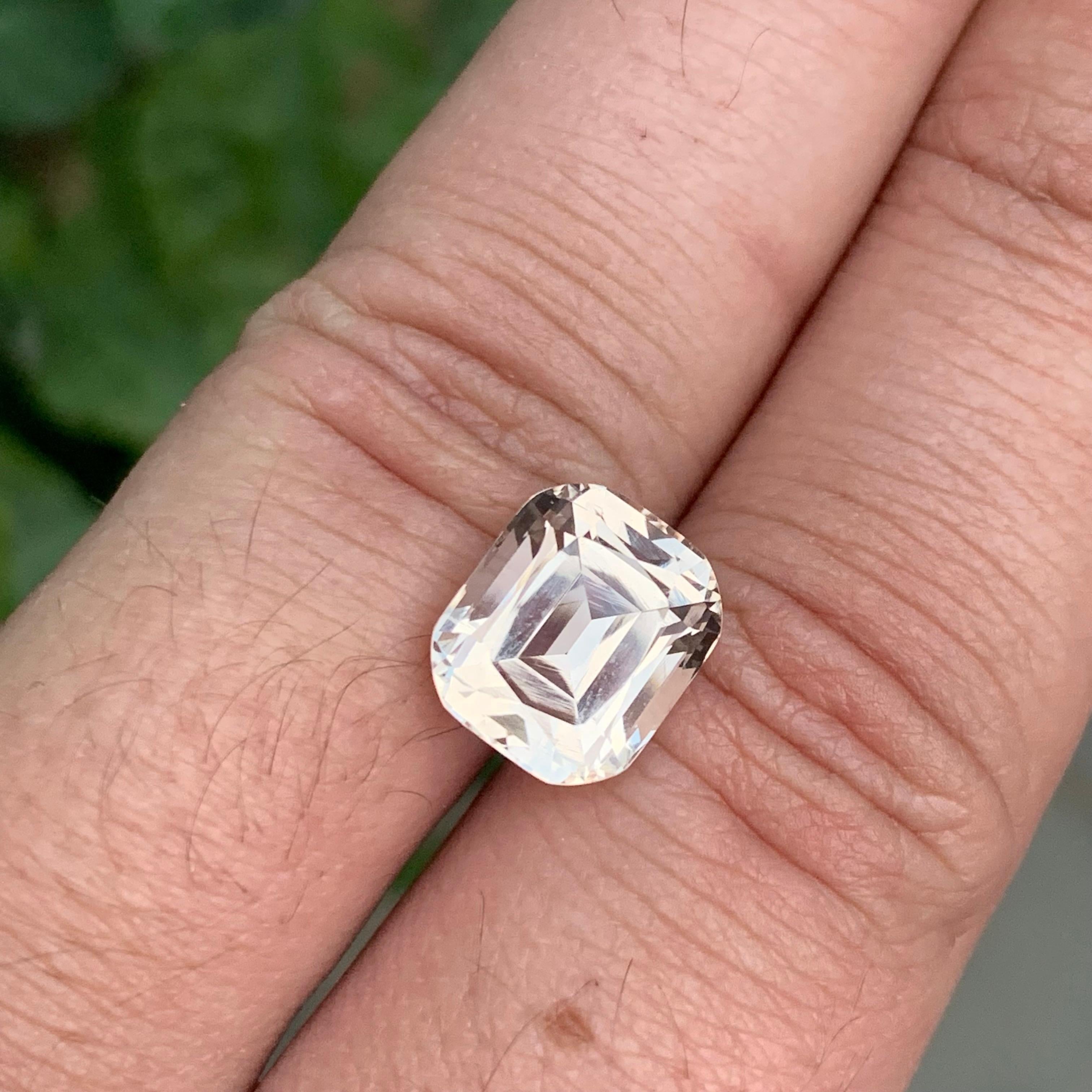Certified 6.45 Carat Natural Loose Imperial Topaz Cushion Shape Gem For Sale 4