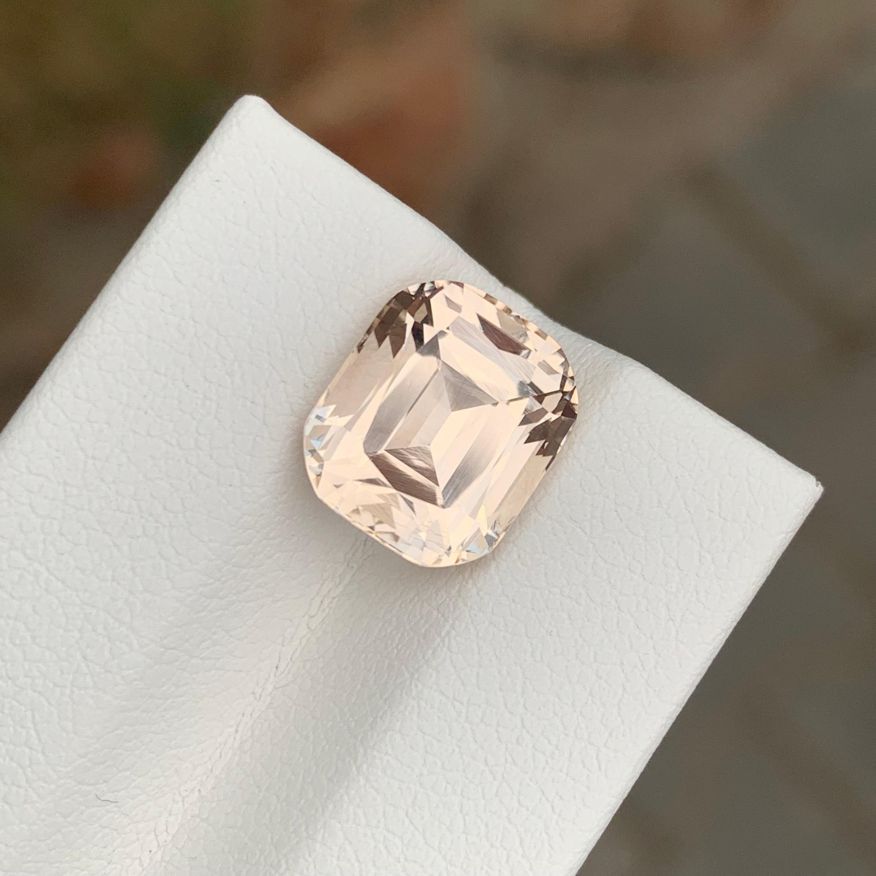 Certified 6.45 Carat Natural Loose Imperial Topaz Cushion Shape Gem For Sale 5