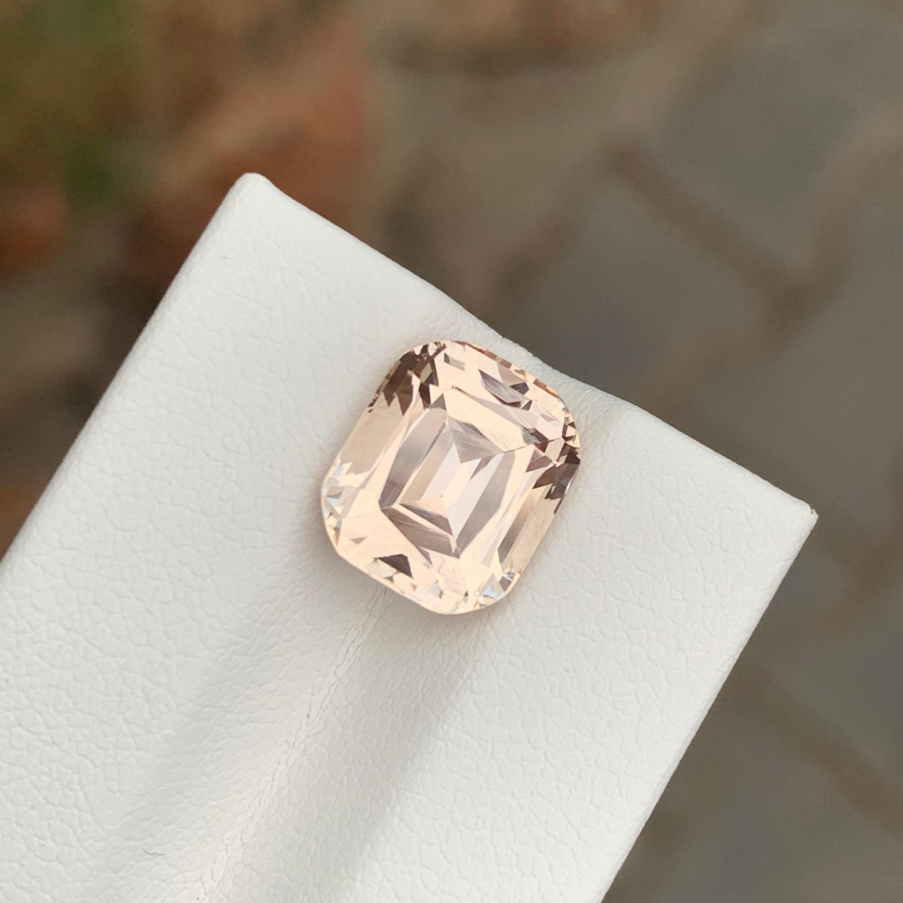 Certified 6.45 Carat Natural Loose Imperial Topaz Cushion Shape Gem For Sale 7