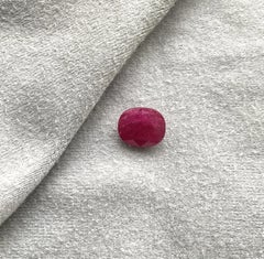 Certified 6.51 Carats Mozambique Ruby Oval Faceted Cutstone No Heat Natural Gem