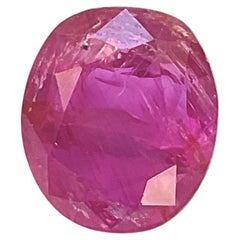 Pierre naturelle de Birmanie certifiée 6,56 carats, rubis coussin facetté, non chauffé