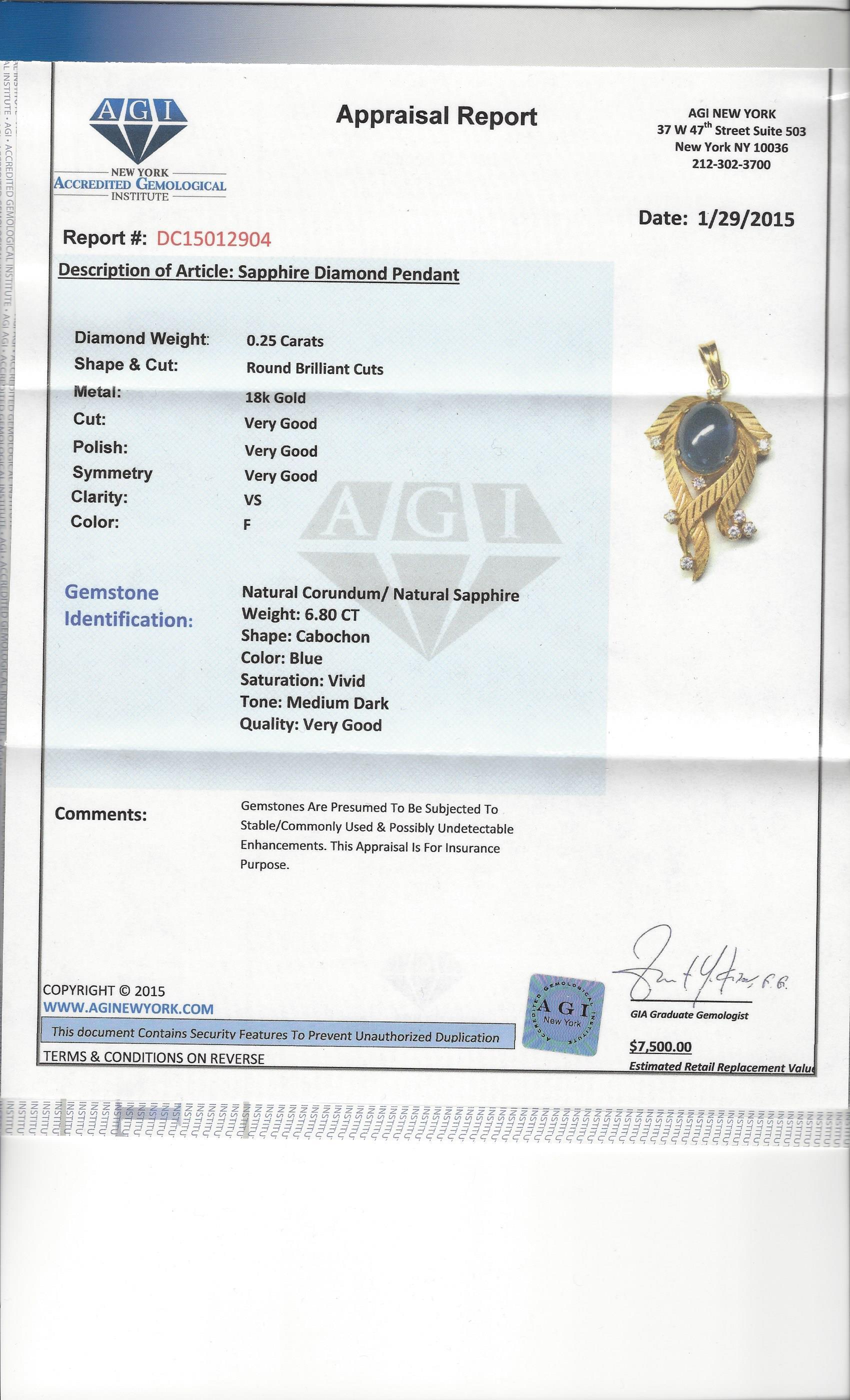 Women's Certified 6.80 Ct Blue Sapphire Diamond Indian Necklace For Sale