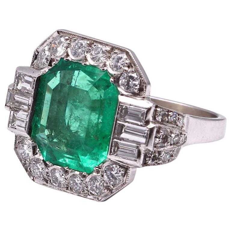 A truly superb Emerald that has been graded by  C.Dunaigre lab as vivid green color with insignificant oil treatment. Emeralds are almost always treated with oil. With no oil treatment they are extremely rare and pricey. Insignificant is the next