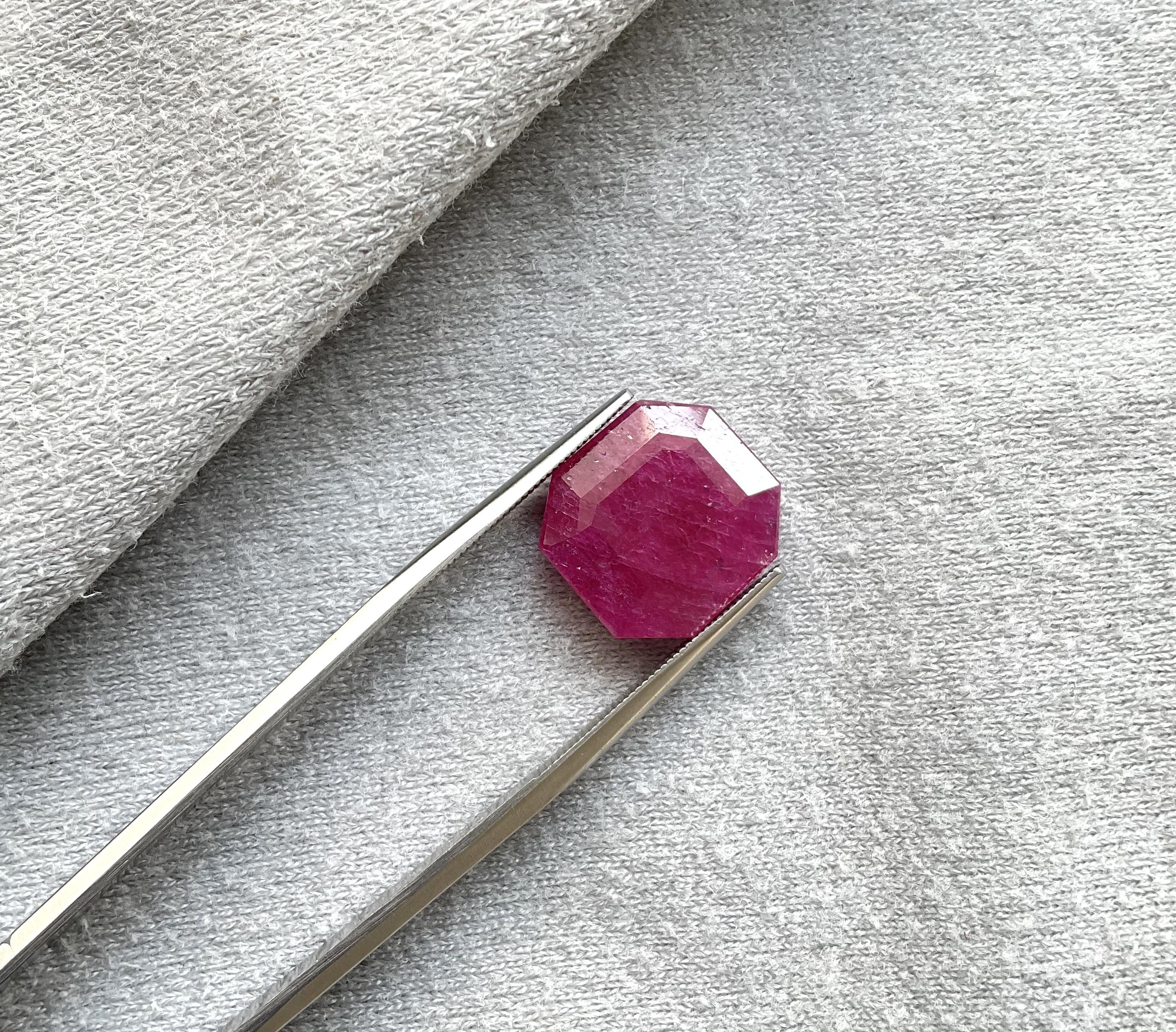 square ruby stone