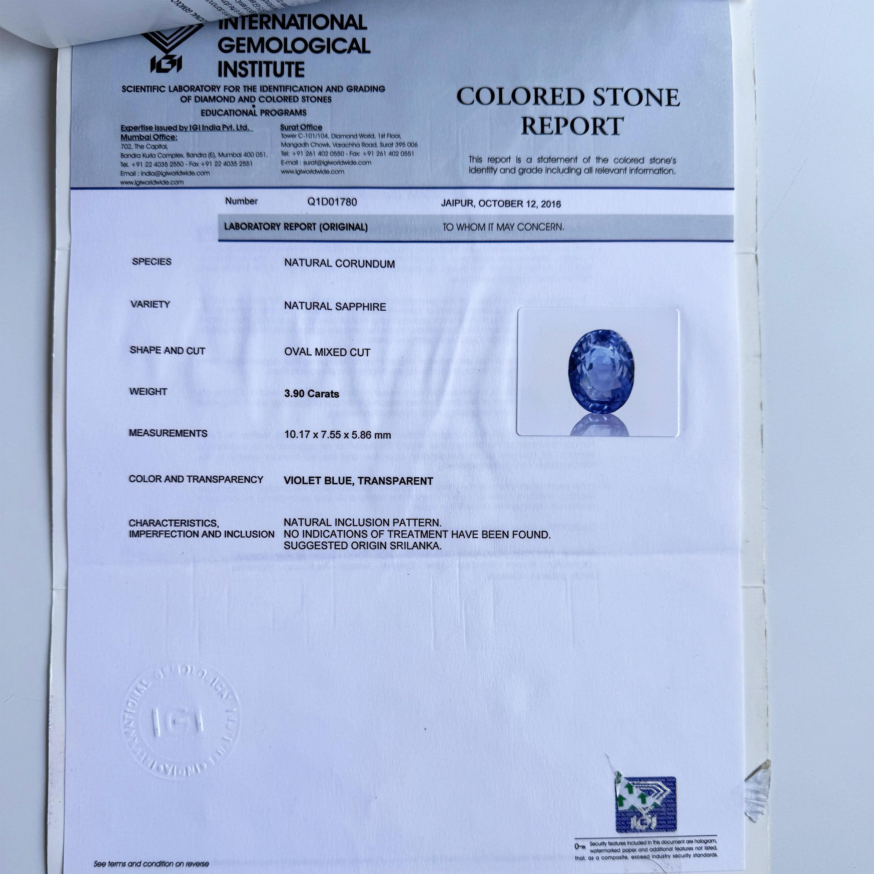 Certified 7.76 Carat Natural Ceylon Blue Sapphire Gemstone Oval Cut Pair For Sale 1