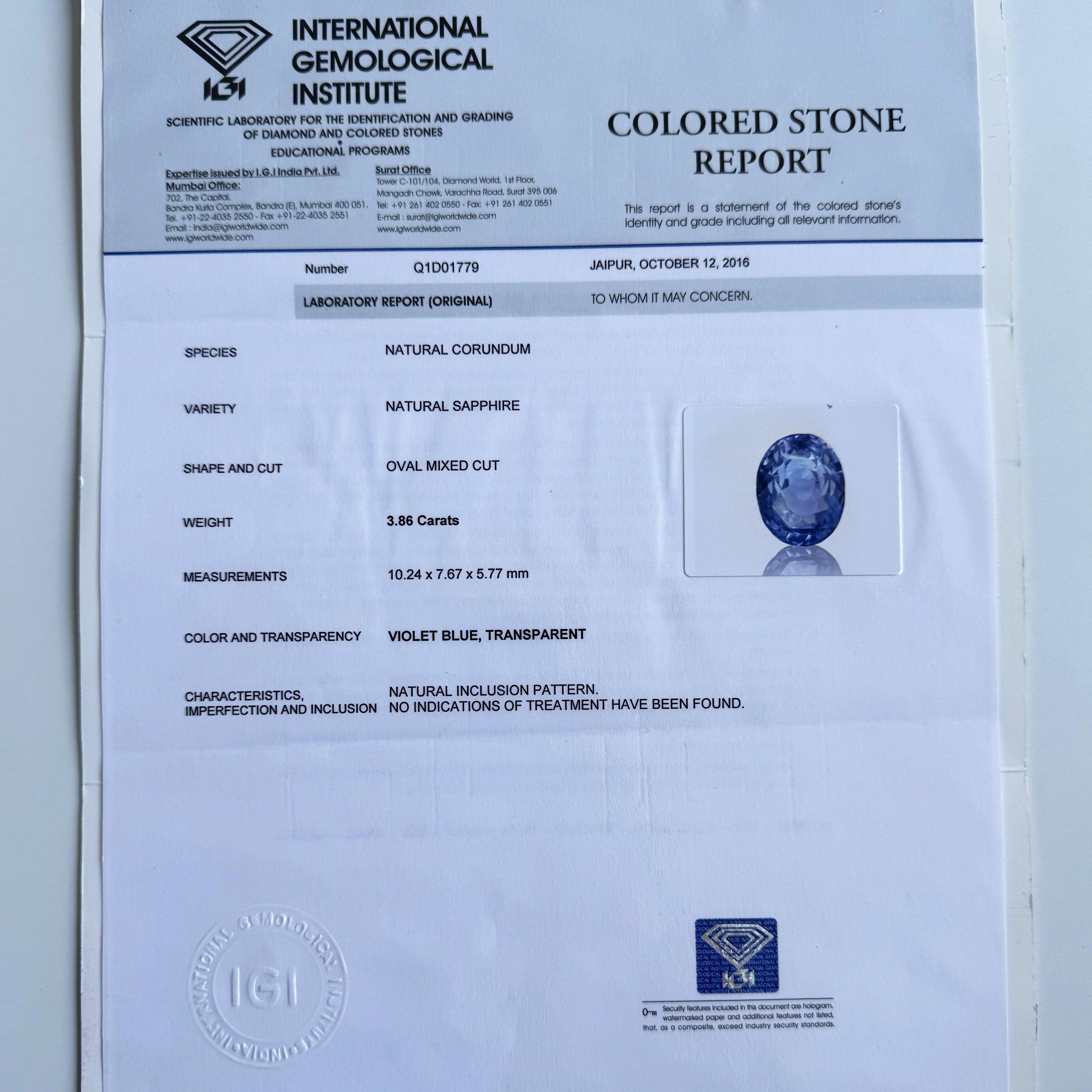 Certified 7.76 Carat Natural Ceylon Blue Sapphire Gemstone Oval Cut Pair For Sale 2