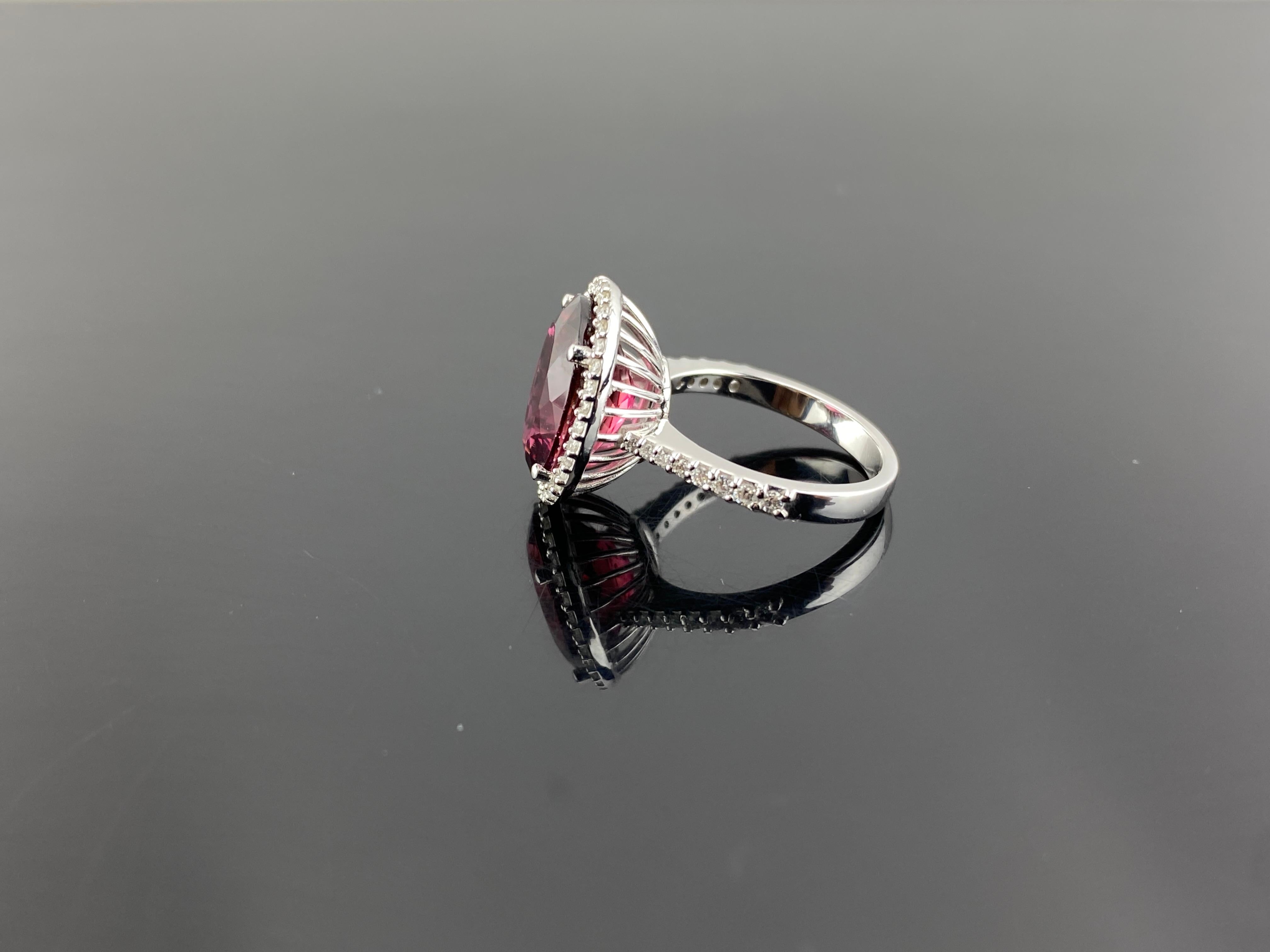 custom rubellite tourmaline engagement rings