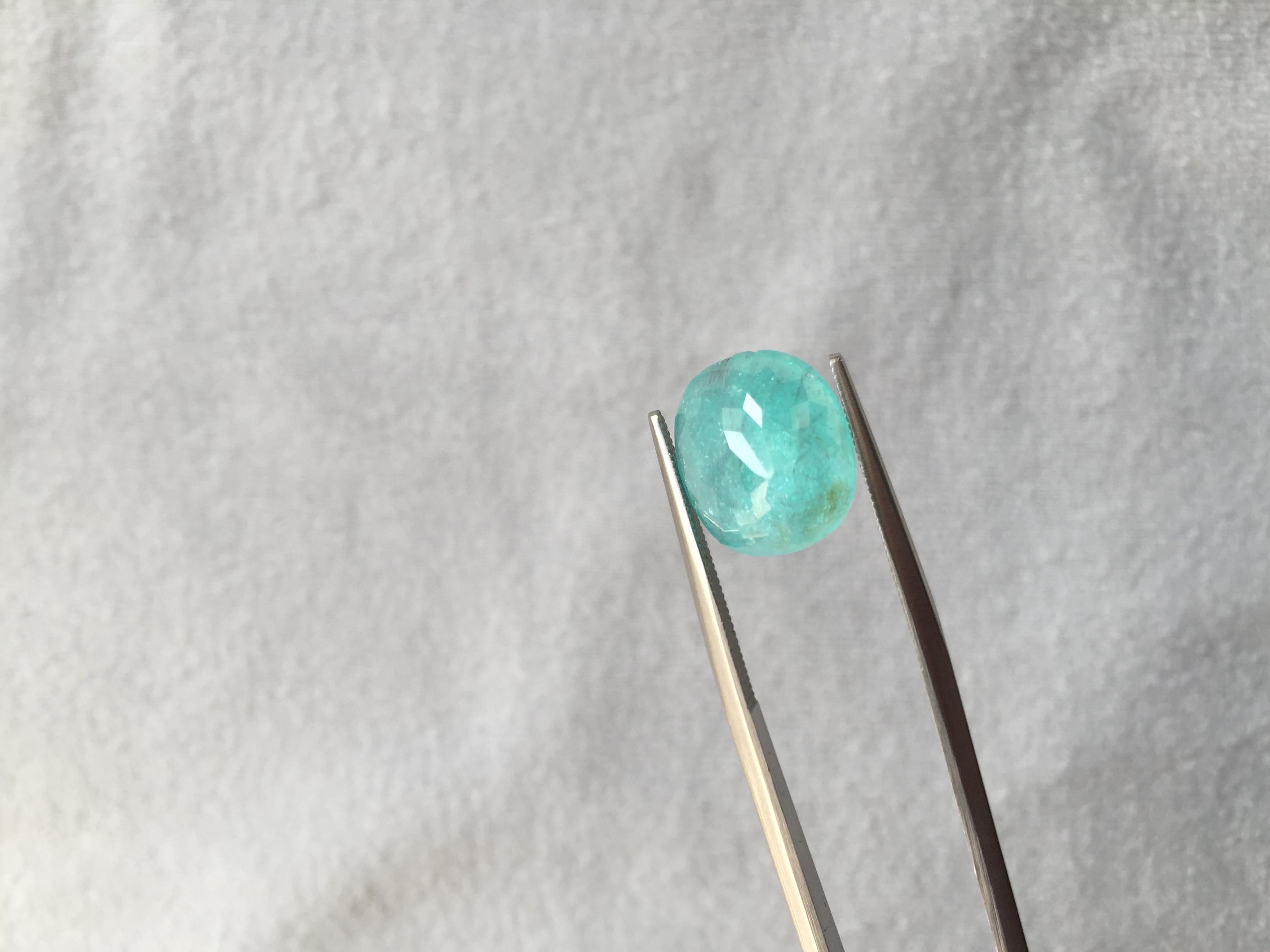 Certified 8.17 Carats Paraiba Tourmaline Oval Cut Stone for Fine Jewellery In New Condition In Jaipur, RJ