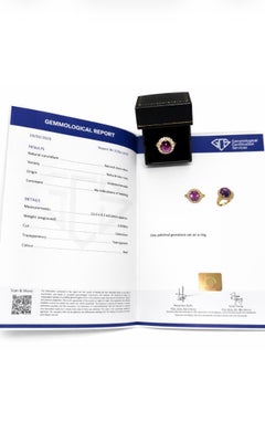 Certified 8.50ct Natural Unheated Star Ruby Diamond Cluster Ring, 18k