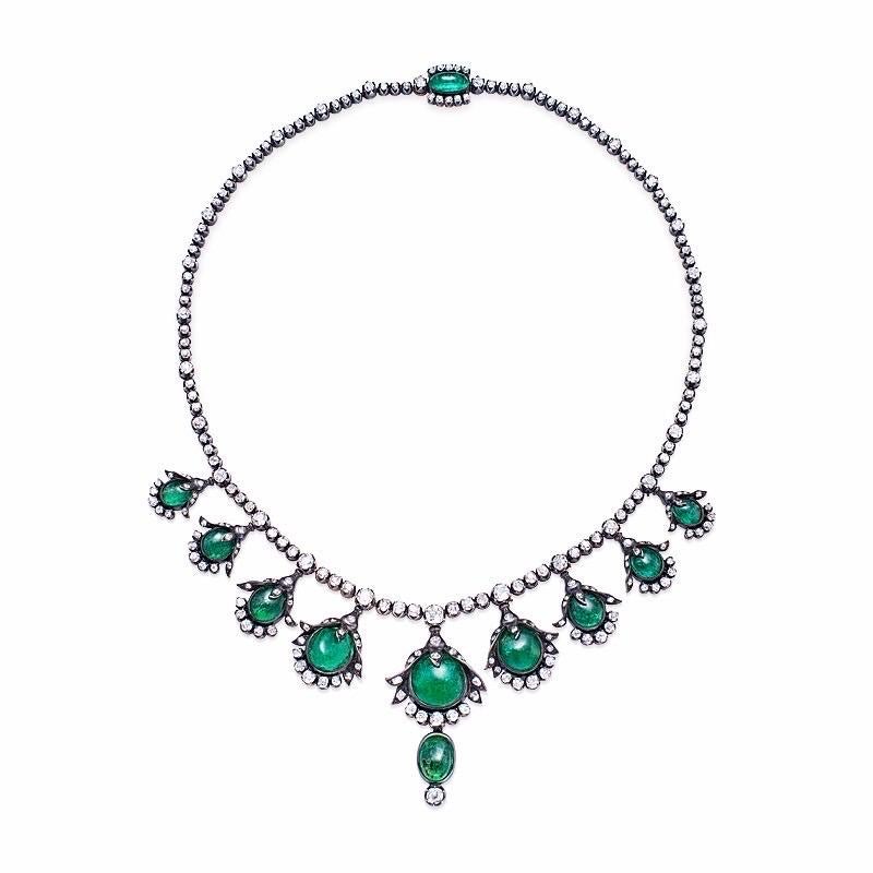 antique emerald necklace