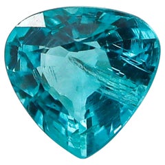 CERTIFIED Apatite Triangular Trillion Cut-Shape Vivid Blue 1.45 Carats 8090819