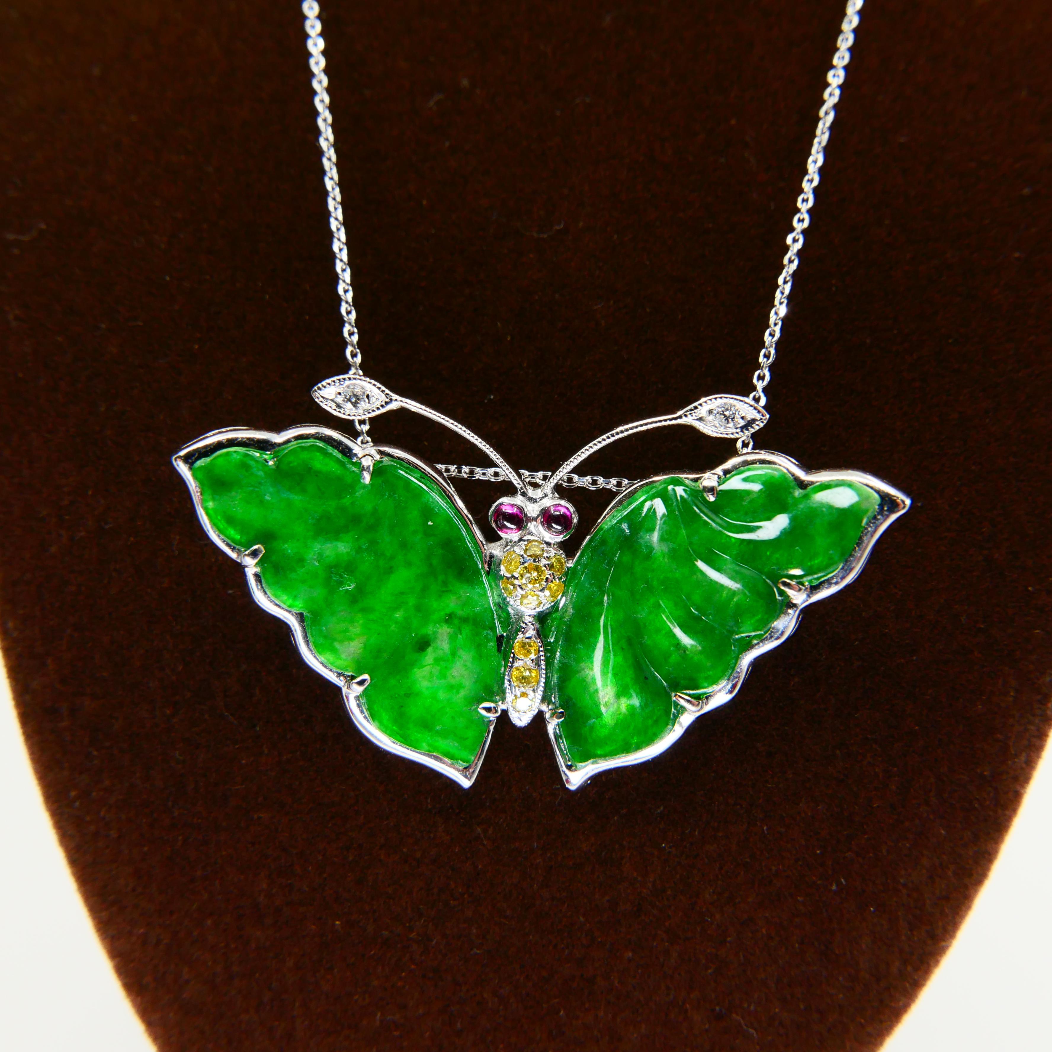 jade butterfly pendant