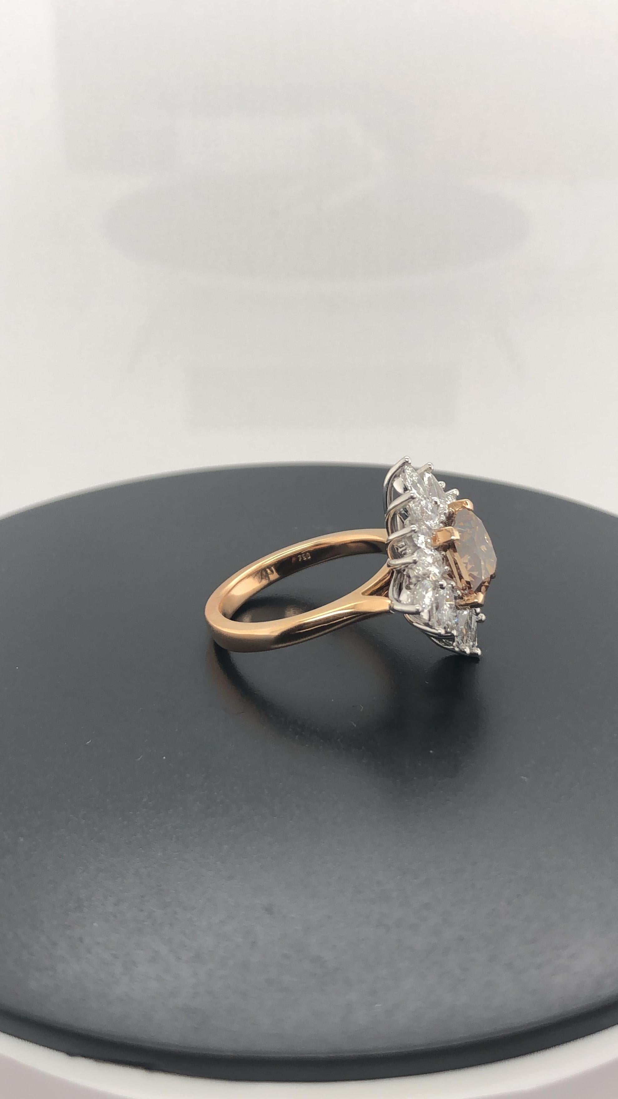 argyle champagne diamond ring