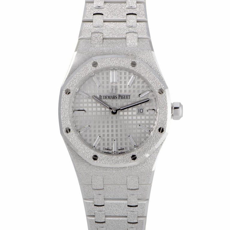 Certified Audemars Piguet Royal Oak Frosted Gold Watch 67653bc Gg 1263bc 01 For Sale At 1stdibs